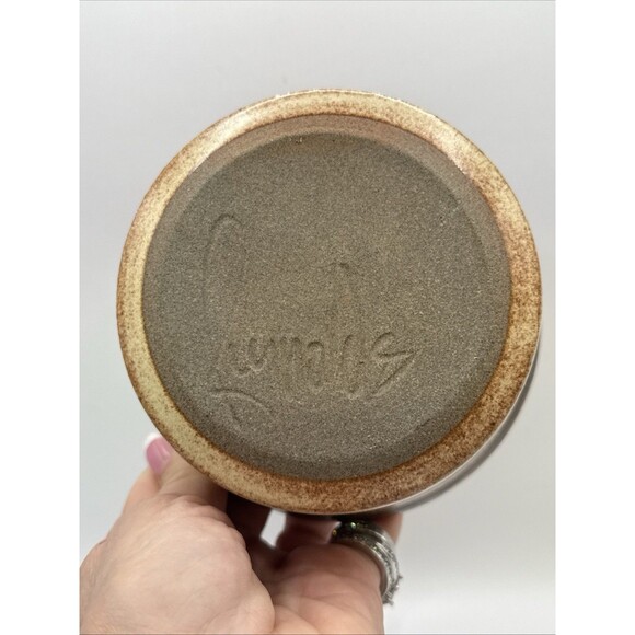 Brown Earthtones Covered Pottery Dish 3" deep by Reynolds Trinket Vanity Bedside - Picture 6 of 8